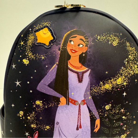 NWT. Loungefly Disney Wish Asha Star Mini Backpack. Asha, from Disney's Wish - Picture 2 of 10